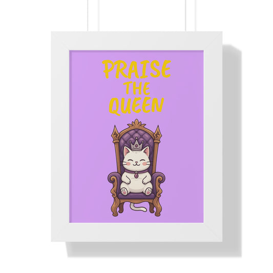 Feline Royalty Framed Vertical Poster