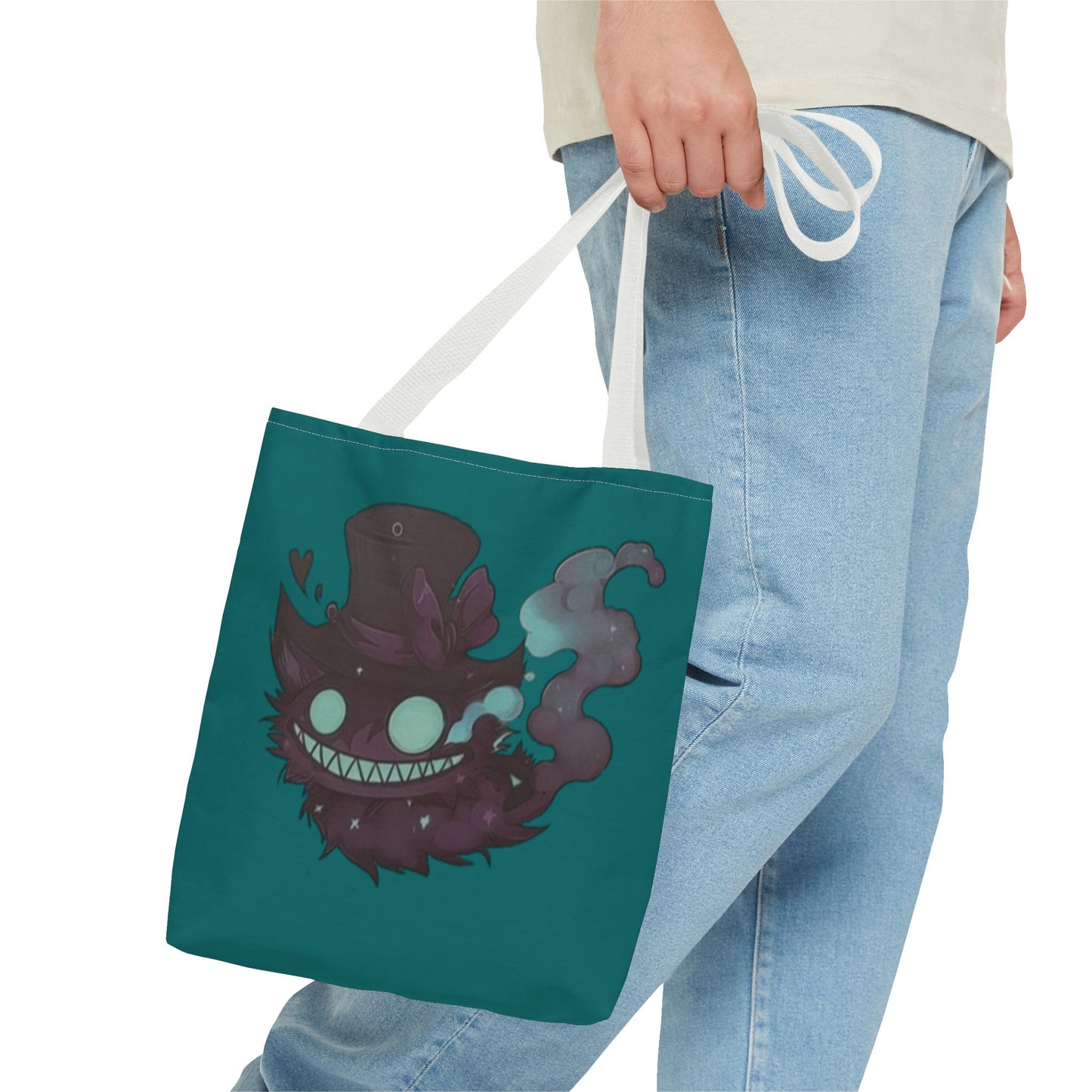 Mad hat cat double face Tote Bag (AOP)