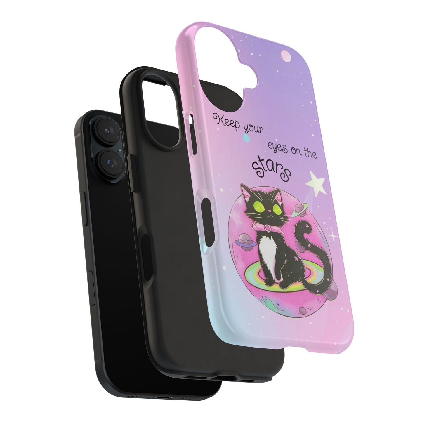Meowgical skies Tough Phone Cases