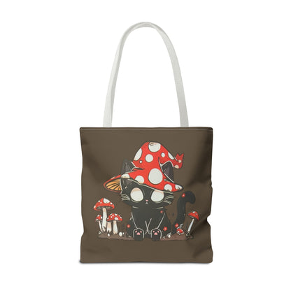 Meowcology two-face brown Tote Bag (AOP)