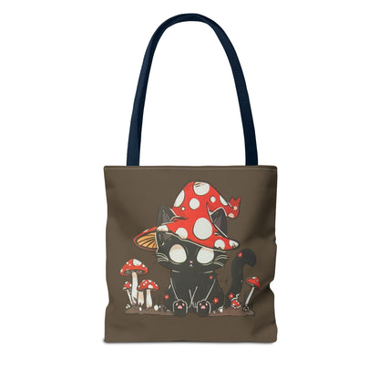 Meowcology two-face brown Tote Bag (AOP)