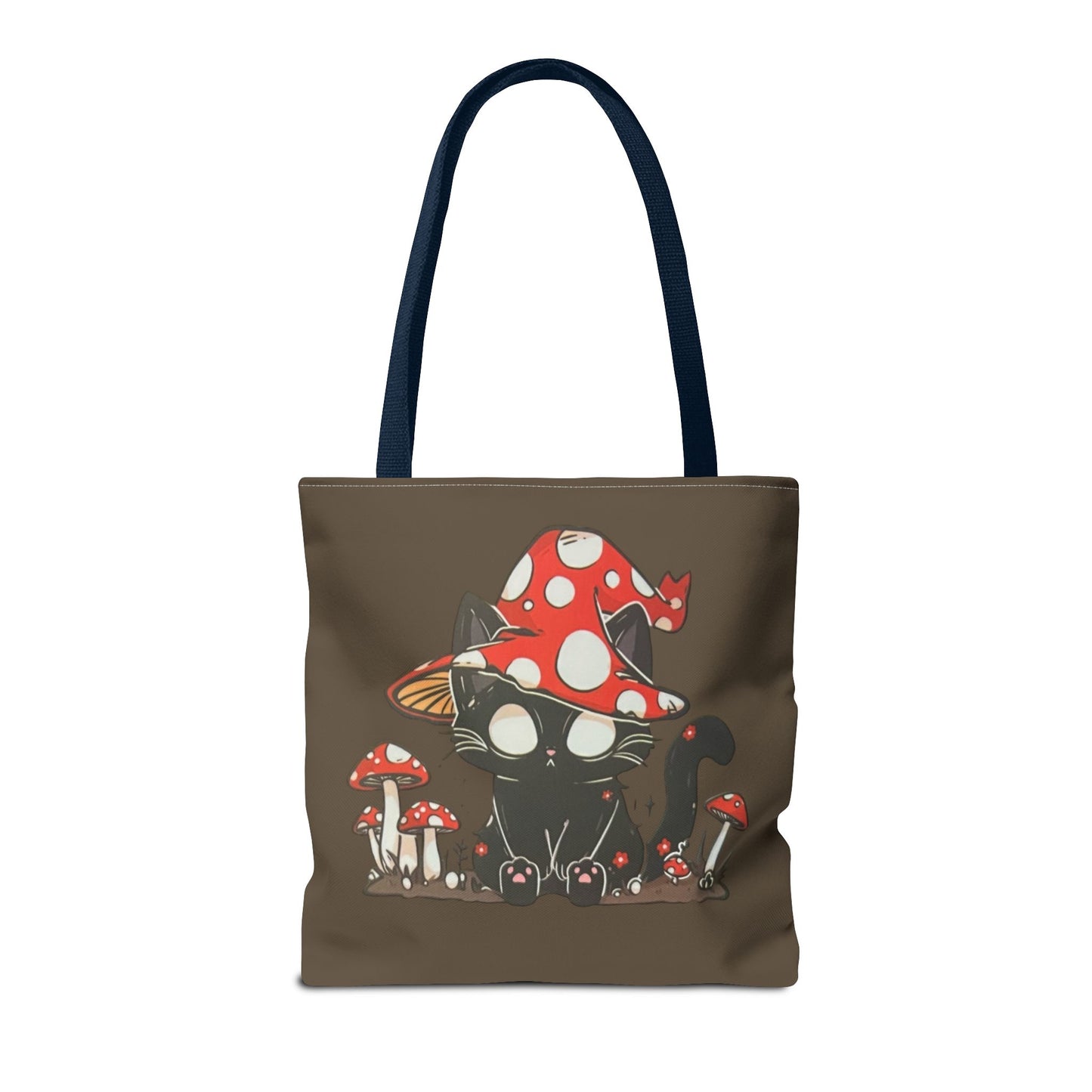 Meowcology two-face brown Tote Bag (AOP)