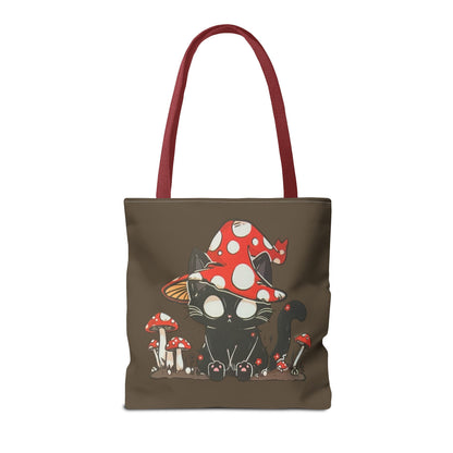 Meowcology two-face brown Tote Bag (AOP)
