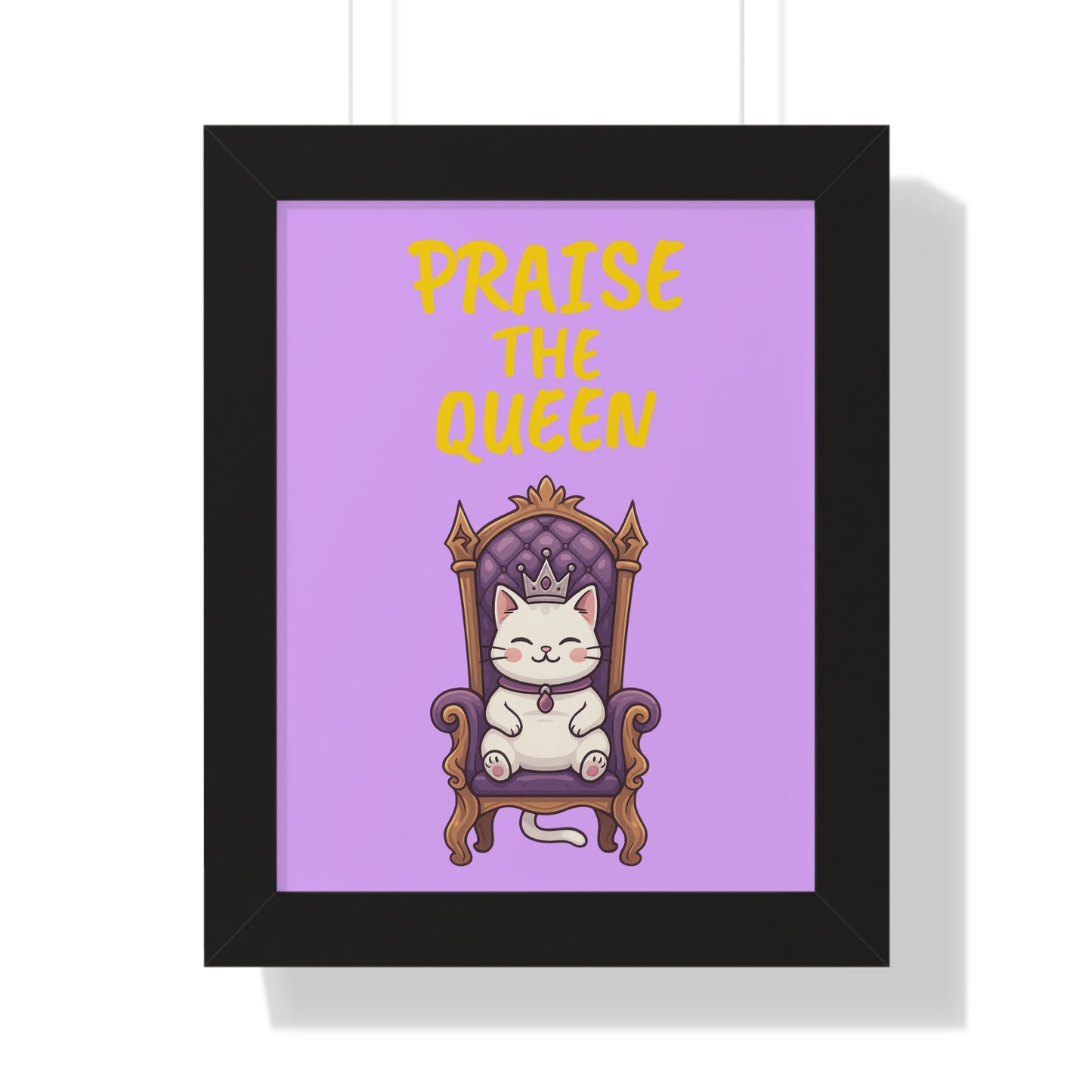 Feline Royalty Framed Vertical Poster