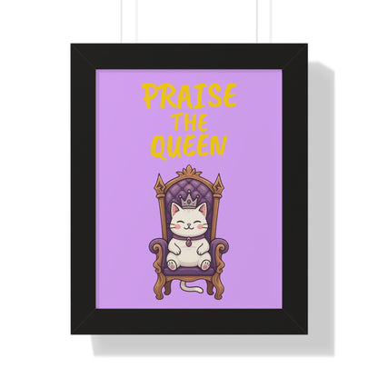 Feline Royalty Framed Vertical Poster