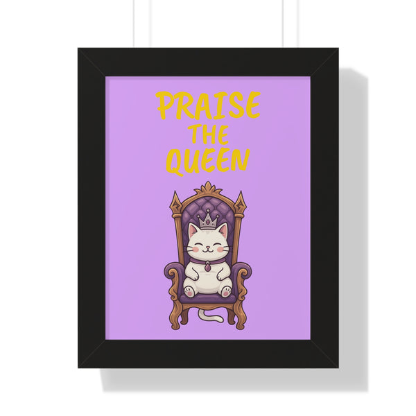 Feline Royalty Framed Vertical Poster