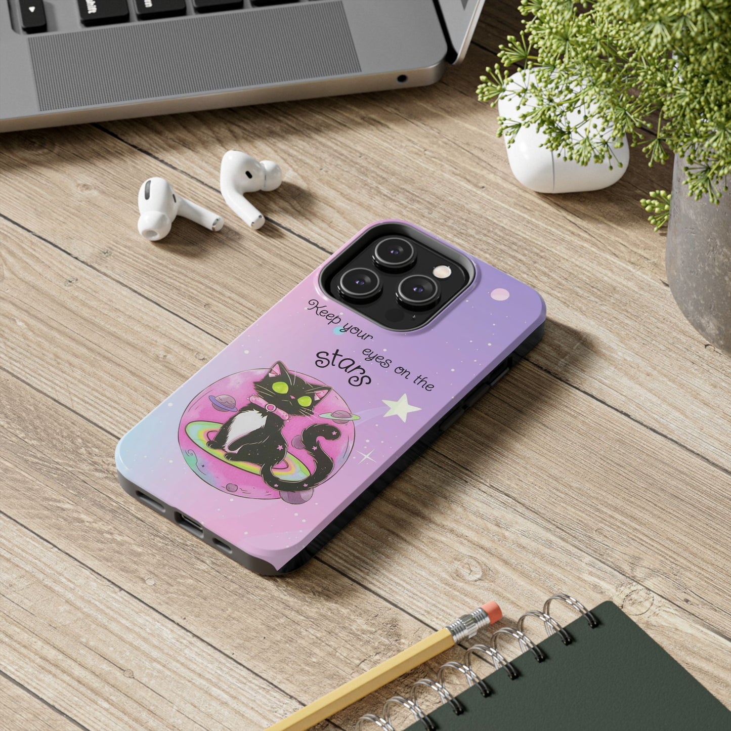 Meowgical skies Tough Phone Cases
