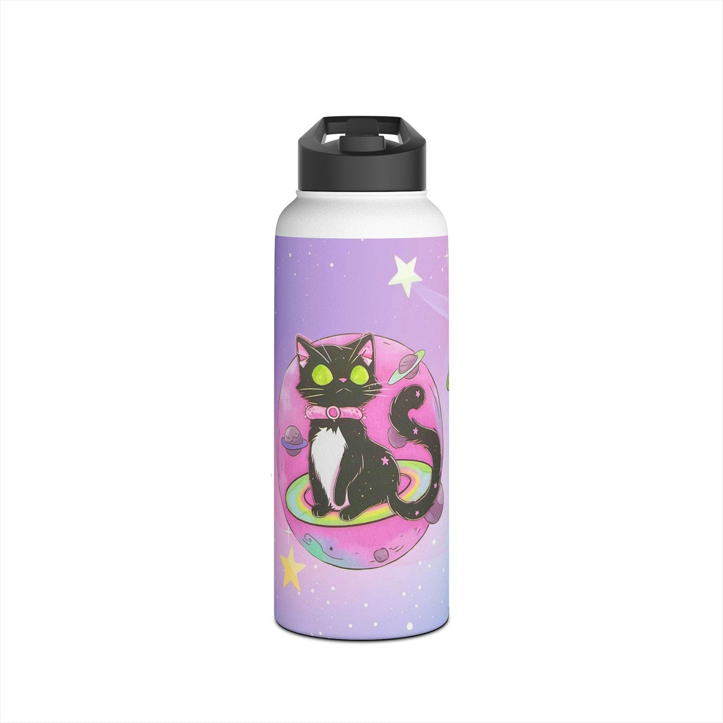 Meowgical skies Water Bottle