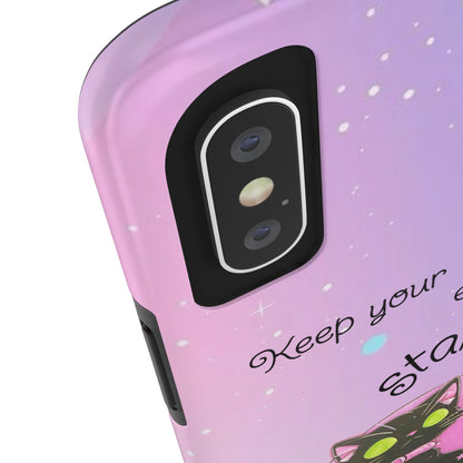 Meowgical skies Tough Phone Cases