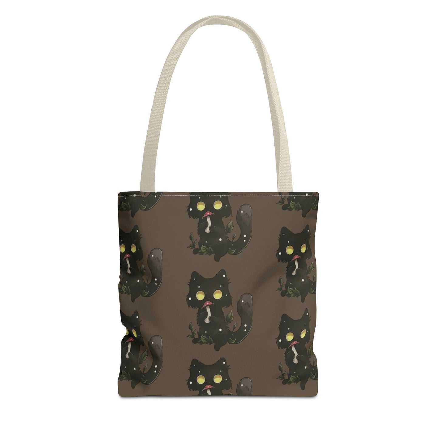 Meowcology two-face brown Tote Bag (AOP)
