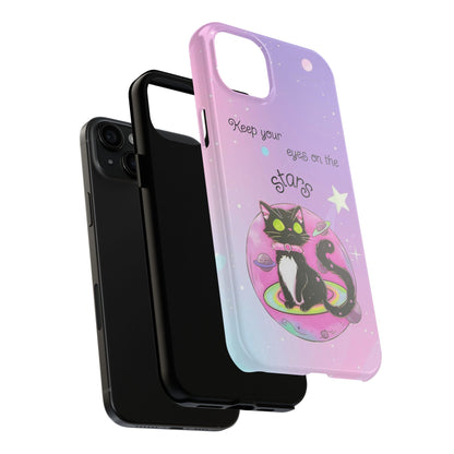 Meowgical skies Tough Phone Cases