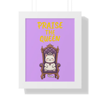 Feline Royalty Framed Vertical Poster