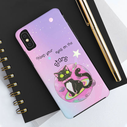 Meowgical skies Tough Phone Cases