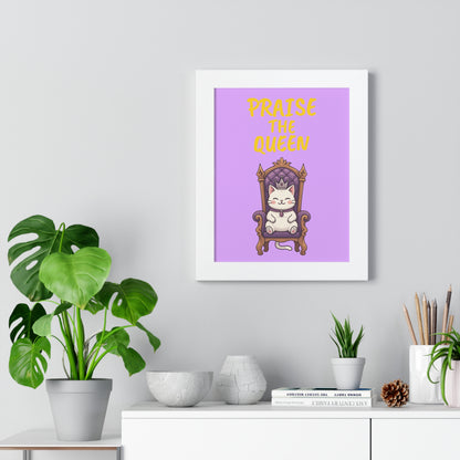 Feline Royalty Framed Vertical Poster