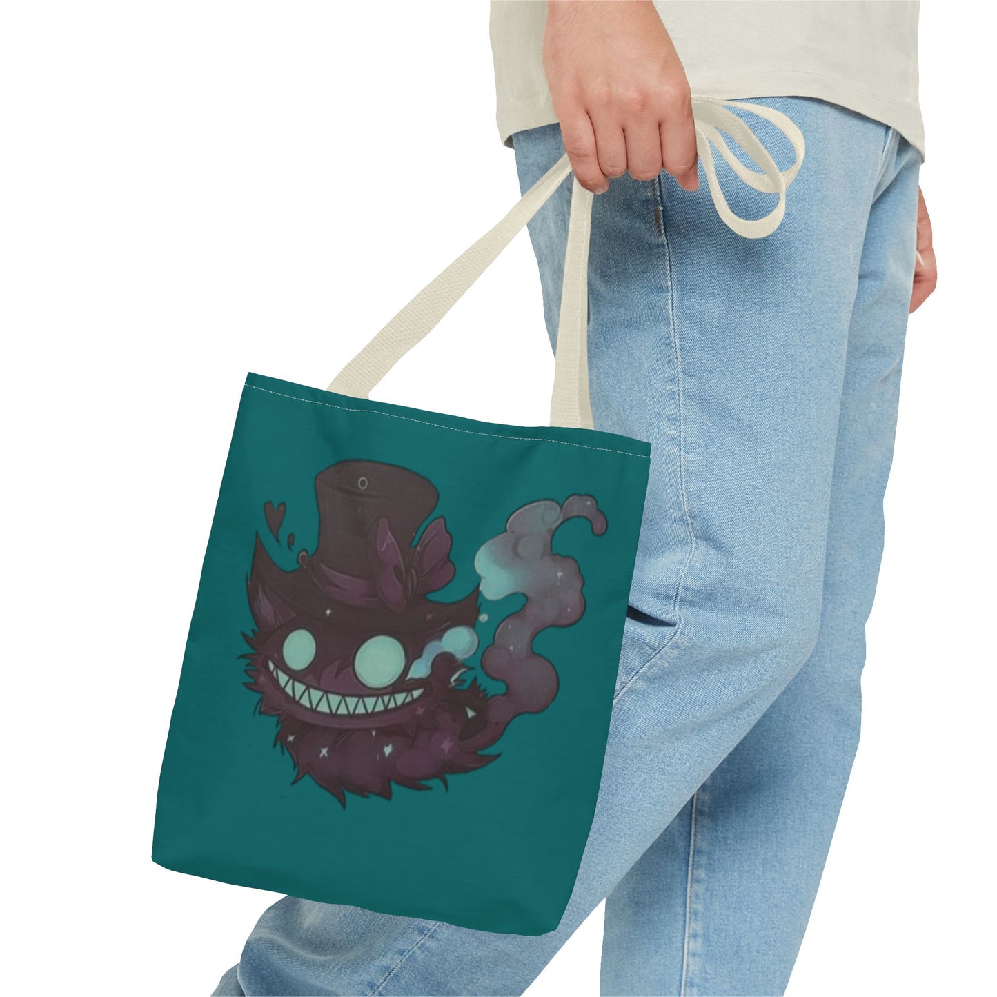 Mad hat cat double face Tote Bag (AOP)