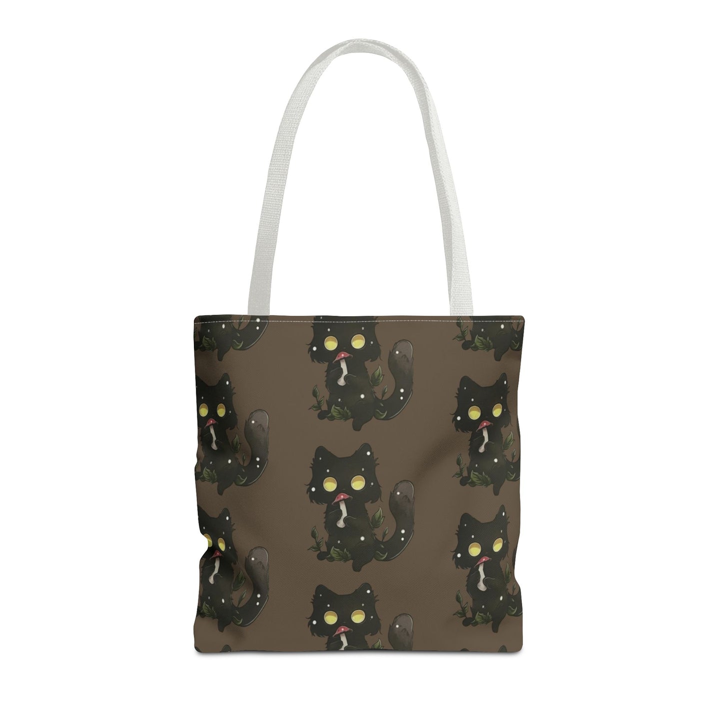 Meowcology two-face brown Tote Bag (AOP)