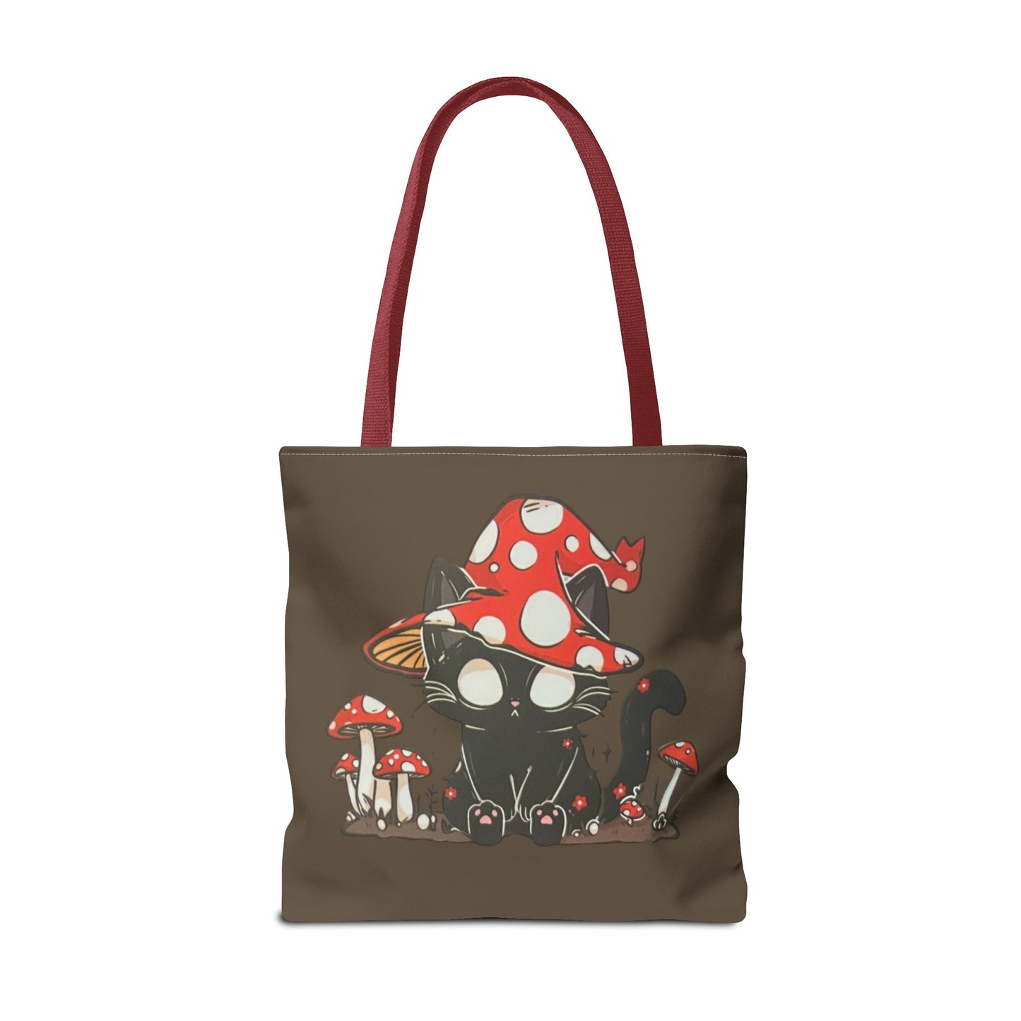 Meowcology two-face brown Tote Bag (AOP)