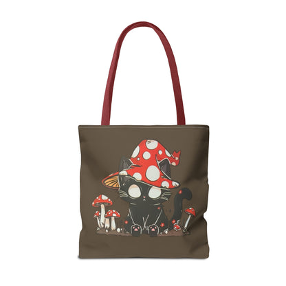 Meowcology two-face brown Tote Bag (AOP)