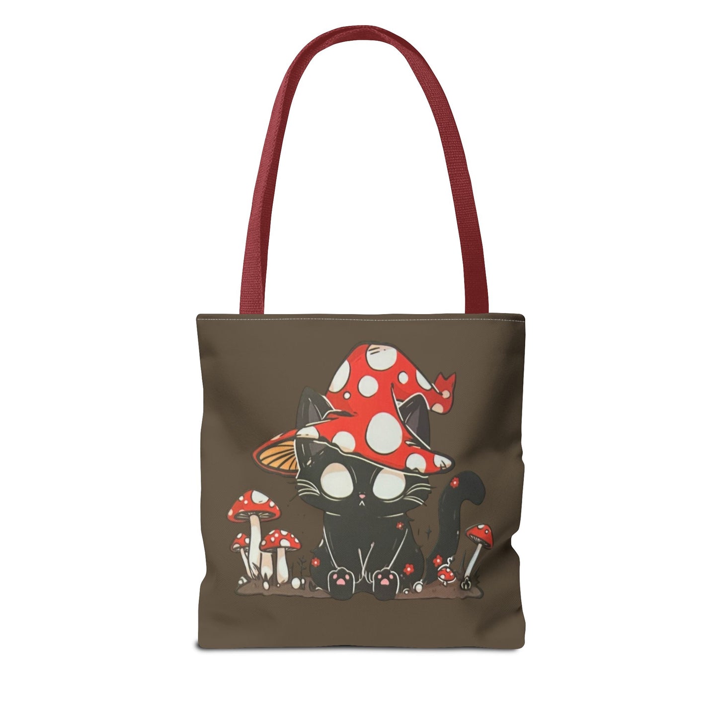 Meowcology two-face brown Tote Bag (AOP)