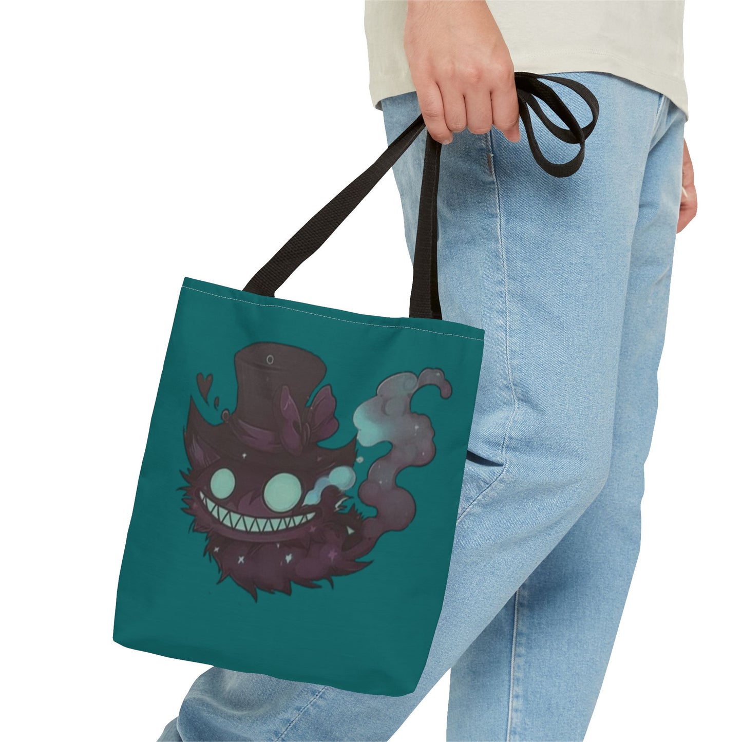 Mad hat cat double face Tote Bag (AOP)