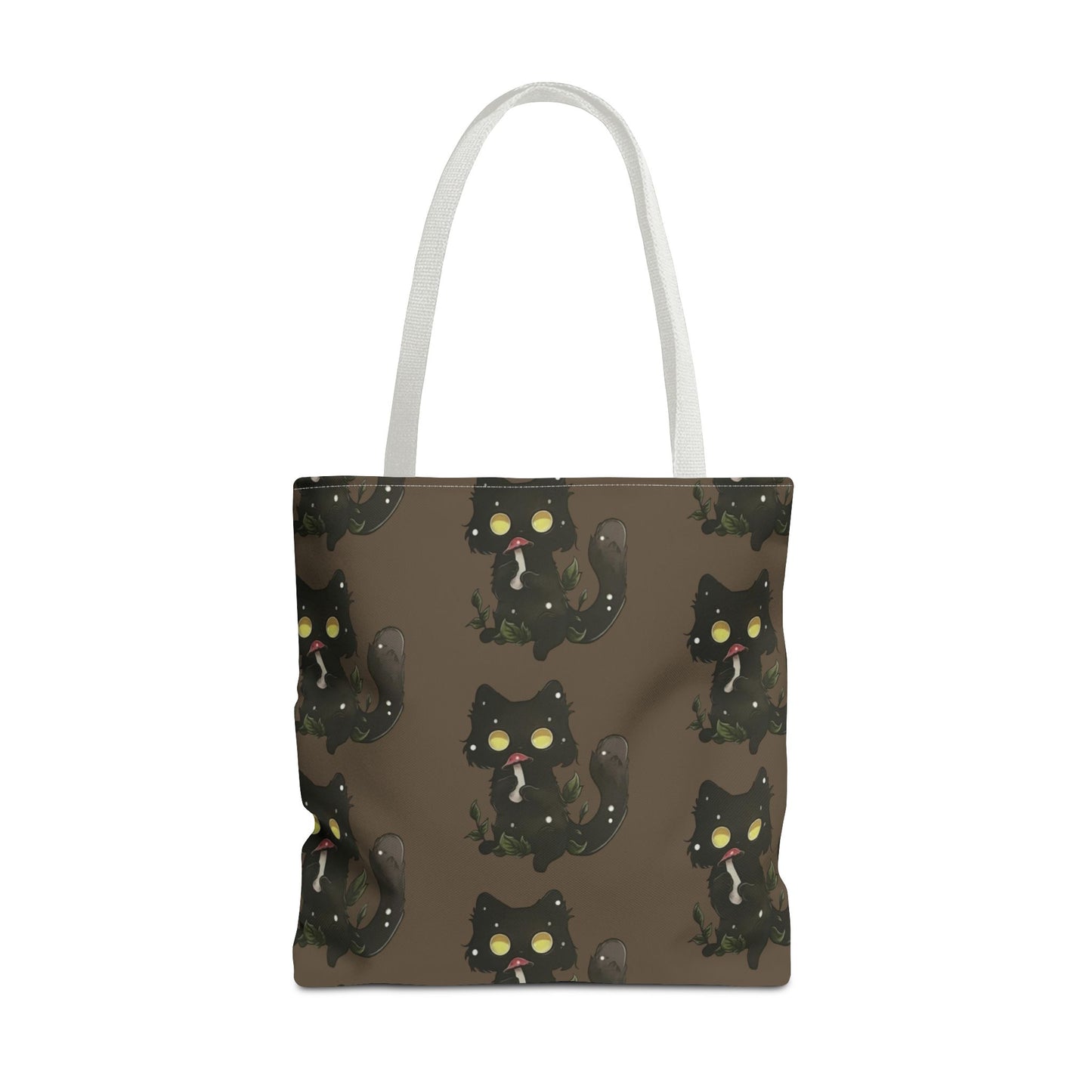Meowcology two-face brown Tote Bag (AOP)