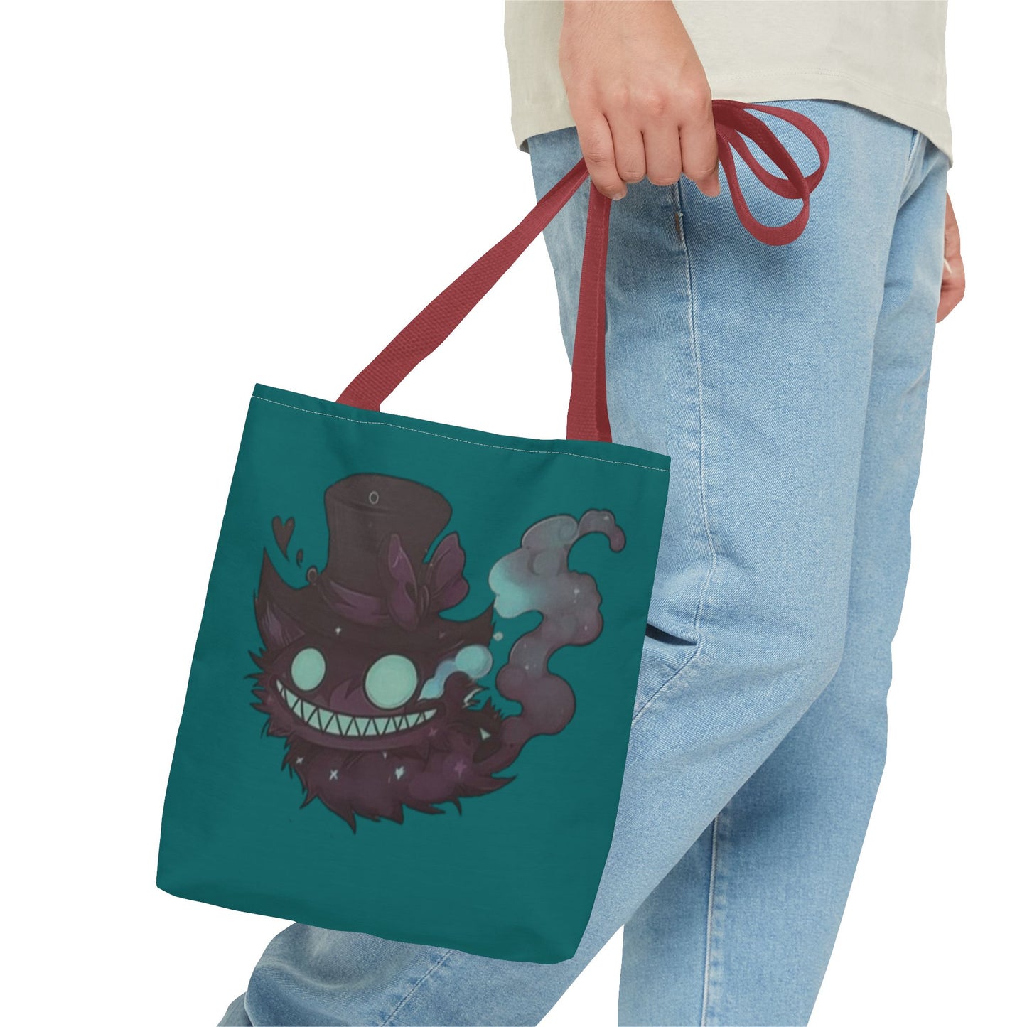 Mad hat cat double face Tote Bag (AOP)
