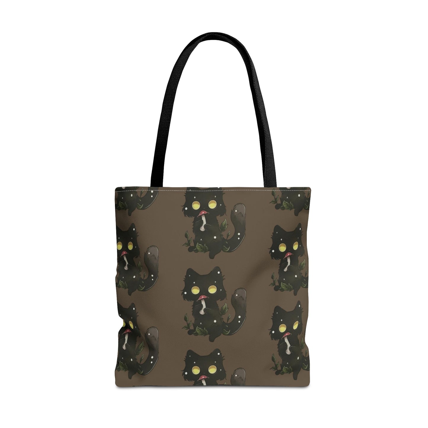 Meowcology two-face brown Tote Bag (AOP)