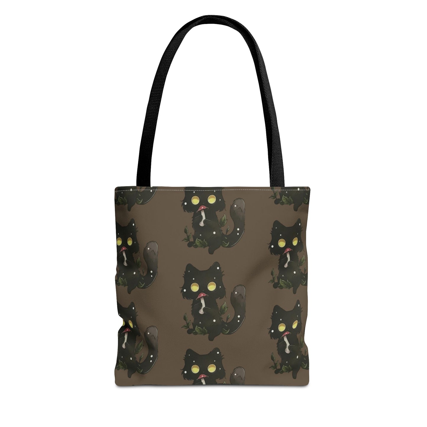 Meowcology two-face brown Tote Bag (AOP)