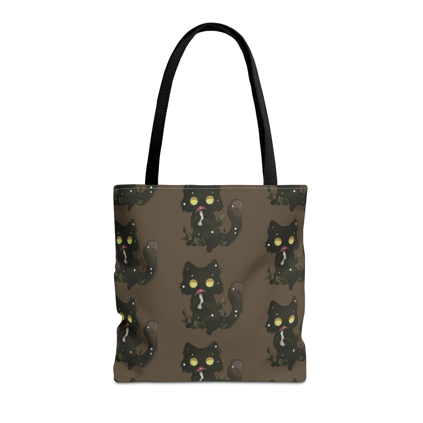 Meowcology two-face brown Tote Bag (AOP)
